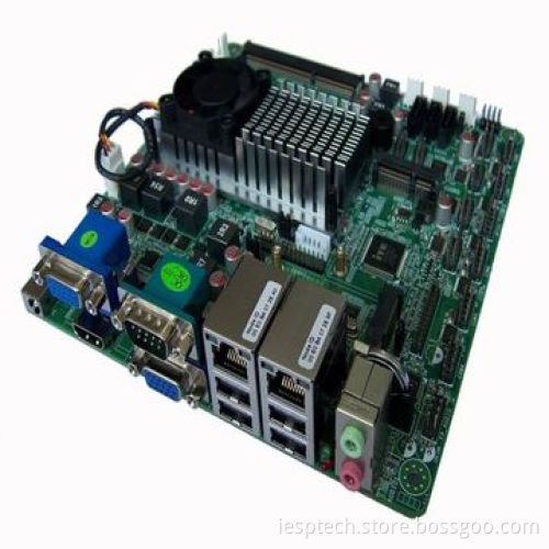 Industrial Mini-ITX Motherboard, Onboard 1037U CPU/2xGLAN/10xCOM/2 x VGA/HDMI/12V DC In